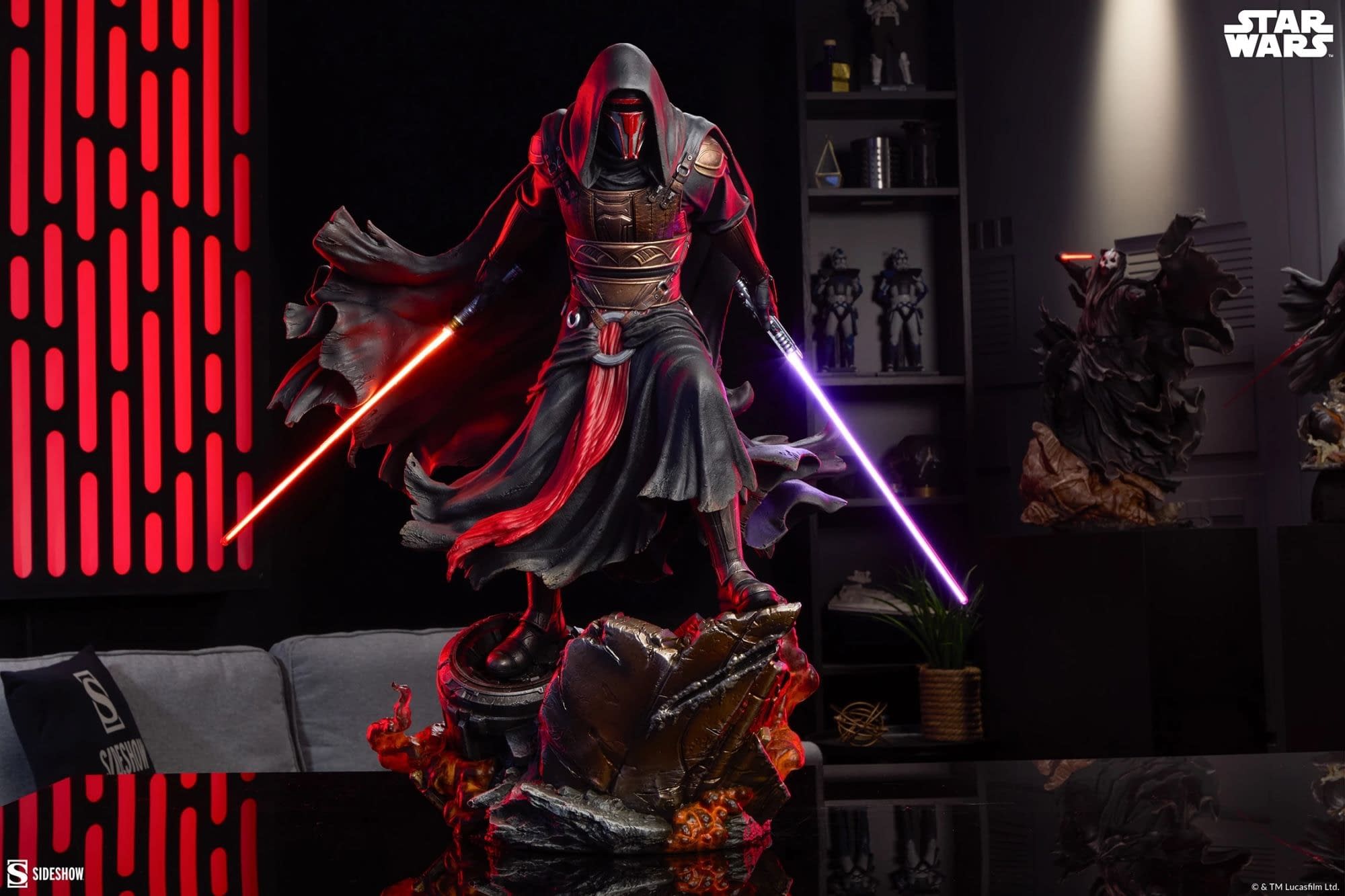 Darth Revan Takes Off His Helmet with New Star Wars Sideshow Statue
