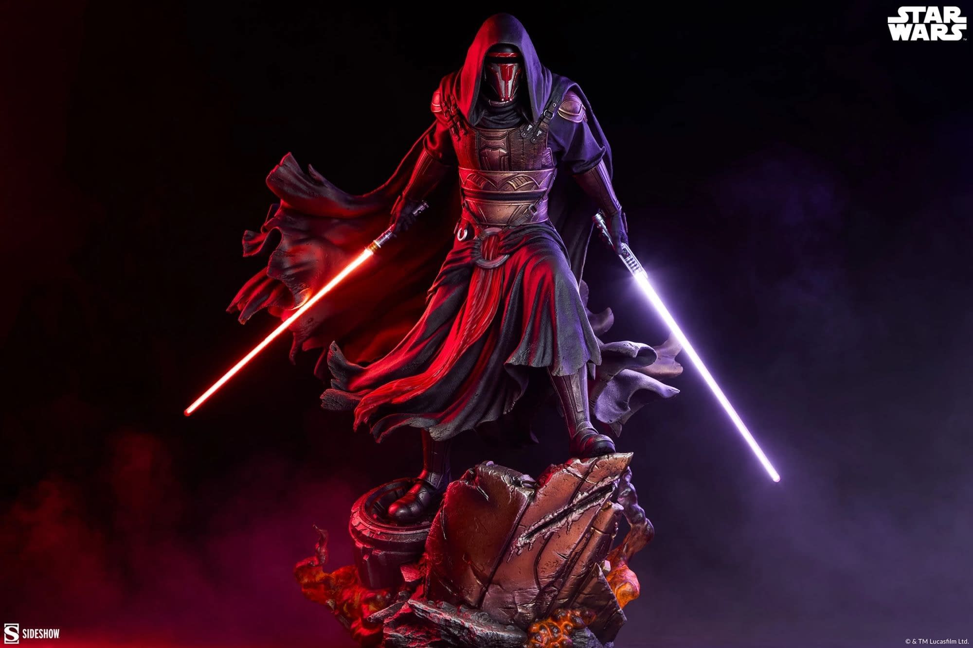 Darth Revan Takes Off His Helmet with New Star Wars Sideshow Statue