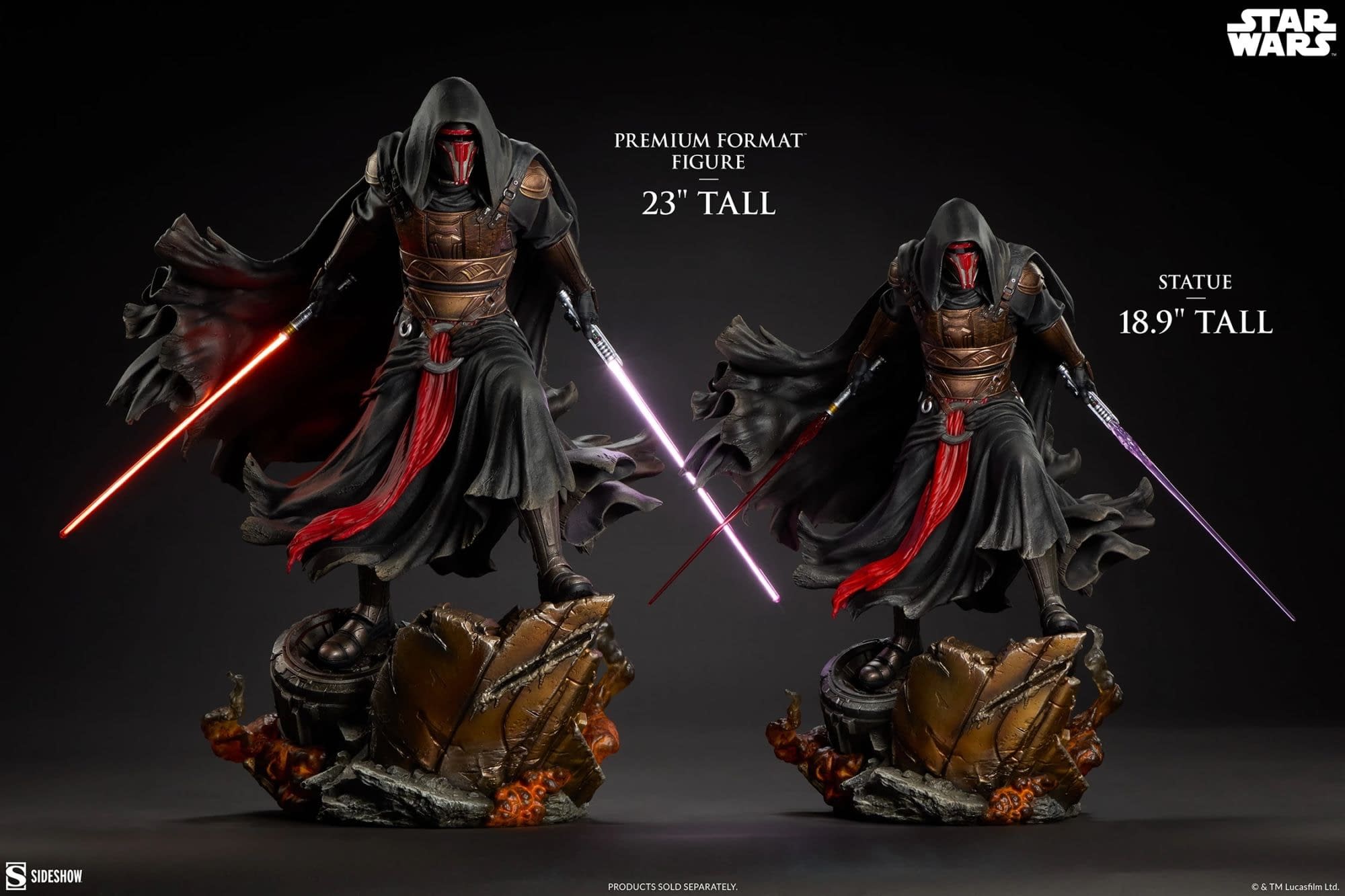 Darth Revan Takes Off His Helmet with New Star Wars Sideshow Statue