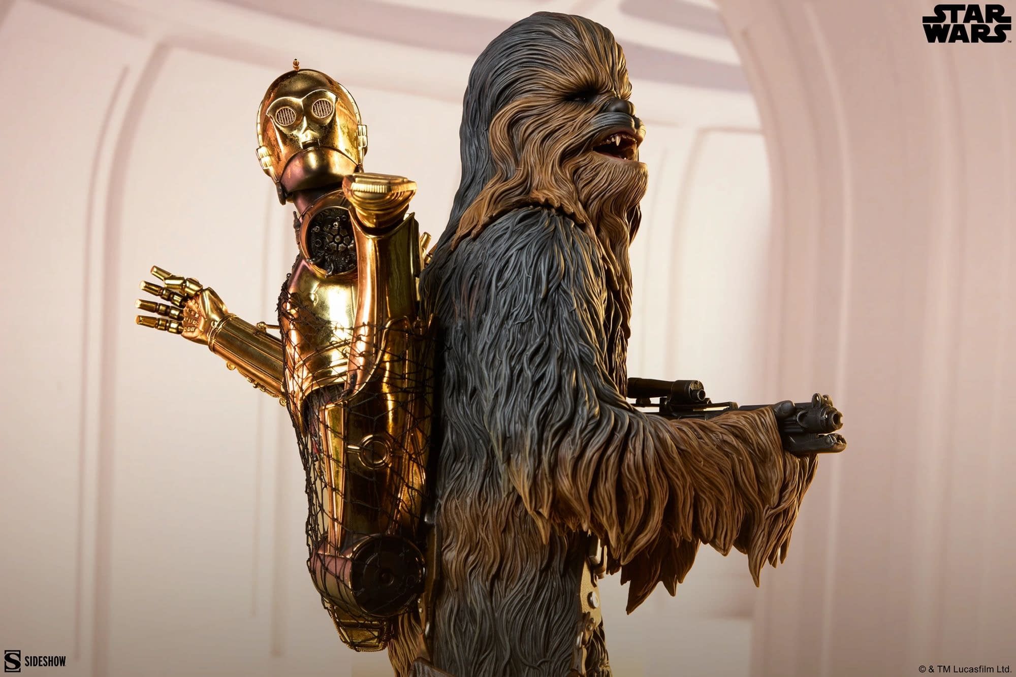 Sideshow Debuts Star Wars Premium Format Figure: Chewbacca and C-3PO