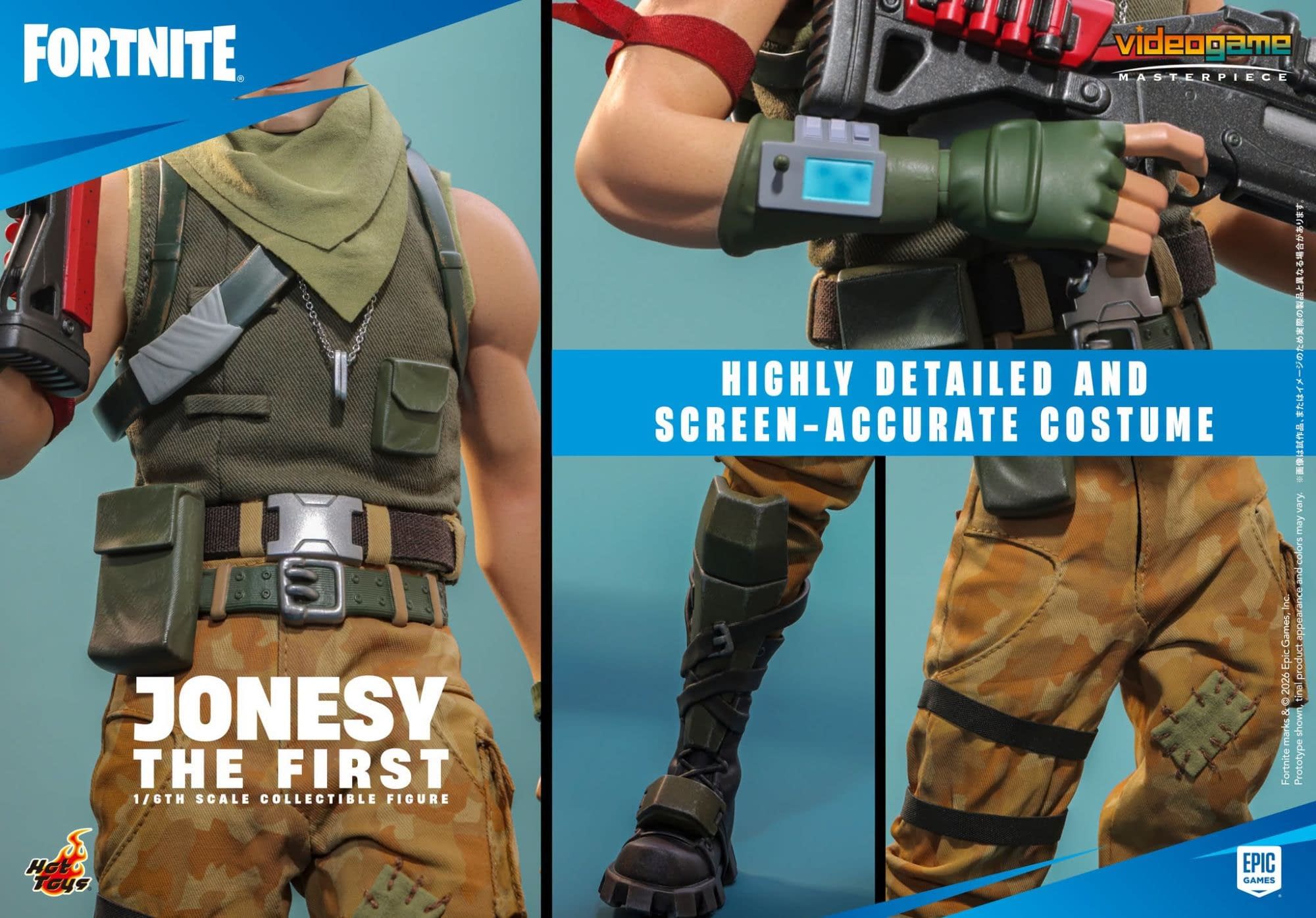 Hot Toys Unveils New 1/6 Scale Fortnite Figure with Jonesy The First