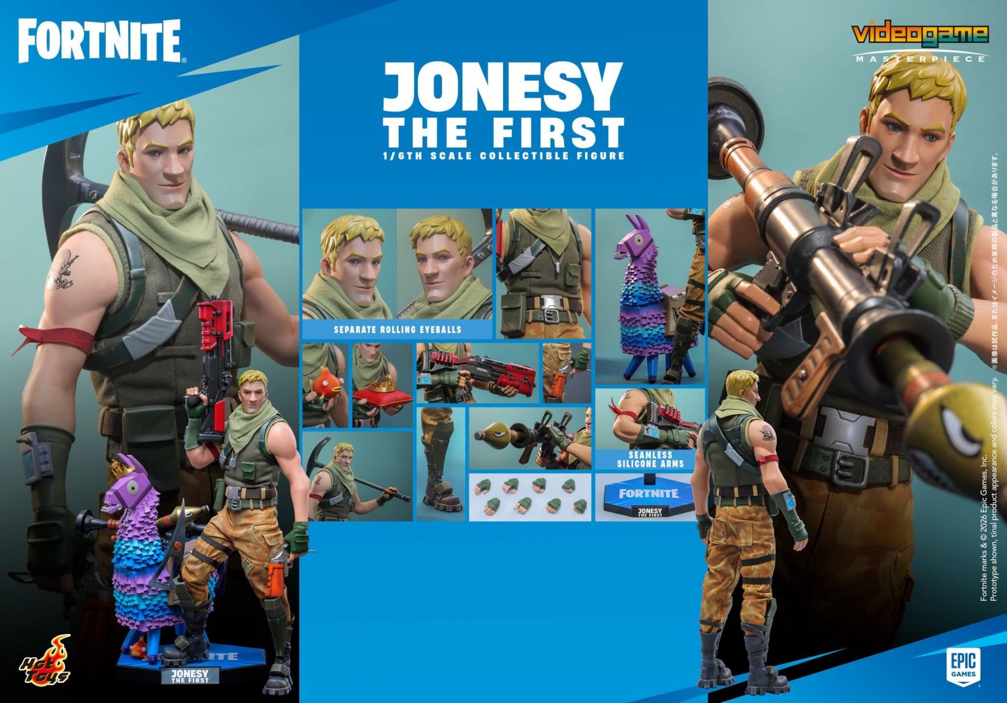 Hot Toys Unveils New 1/6 Scale Fortnite Figure with Jonesy The First