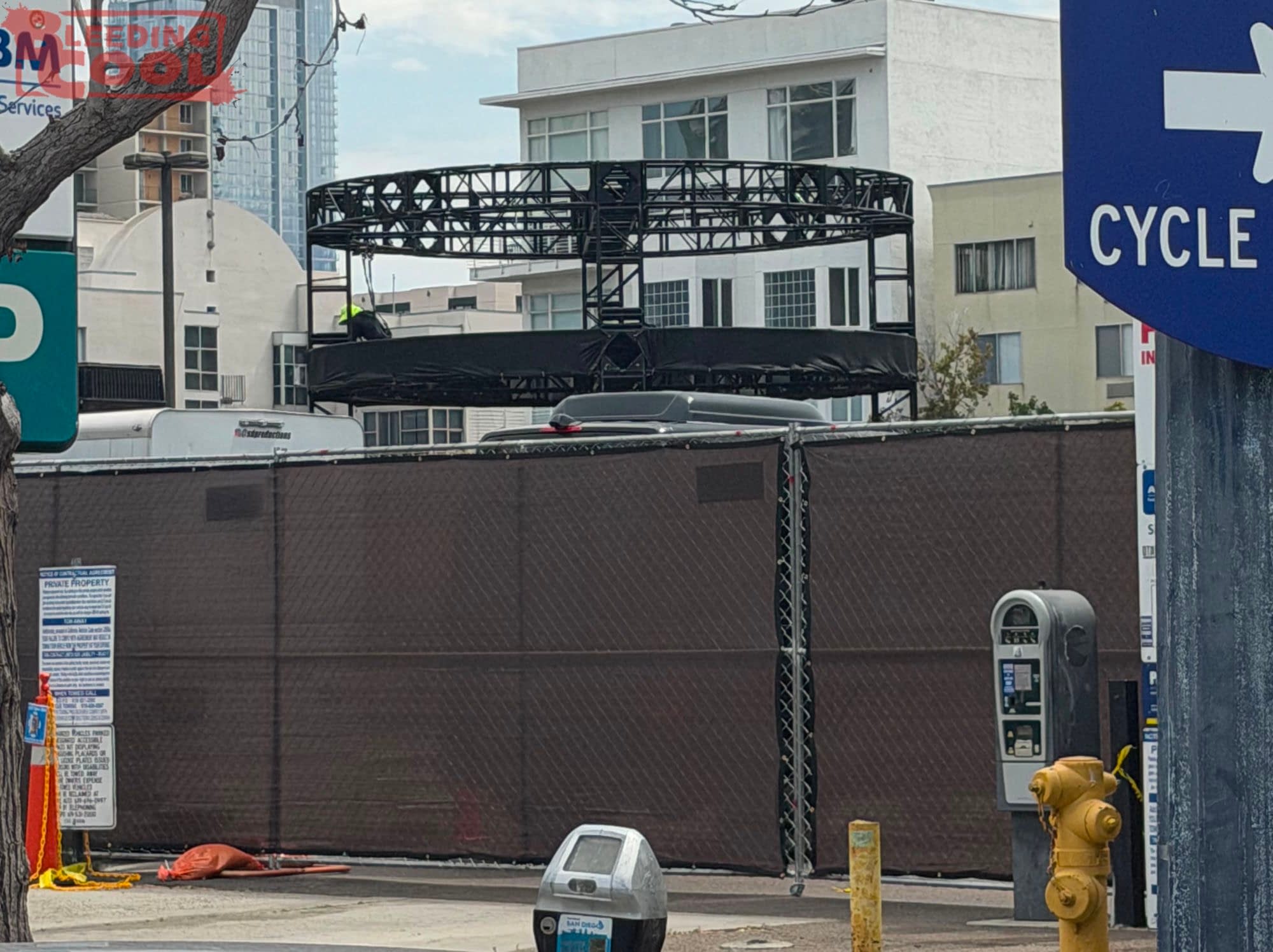 San Diego During Comic-Con Set-Up: Rings Of Power, Silo, Avengers, Etc