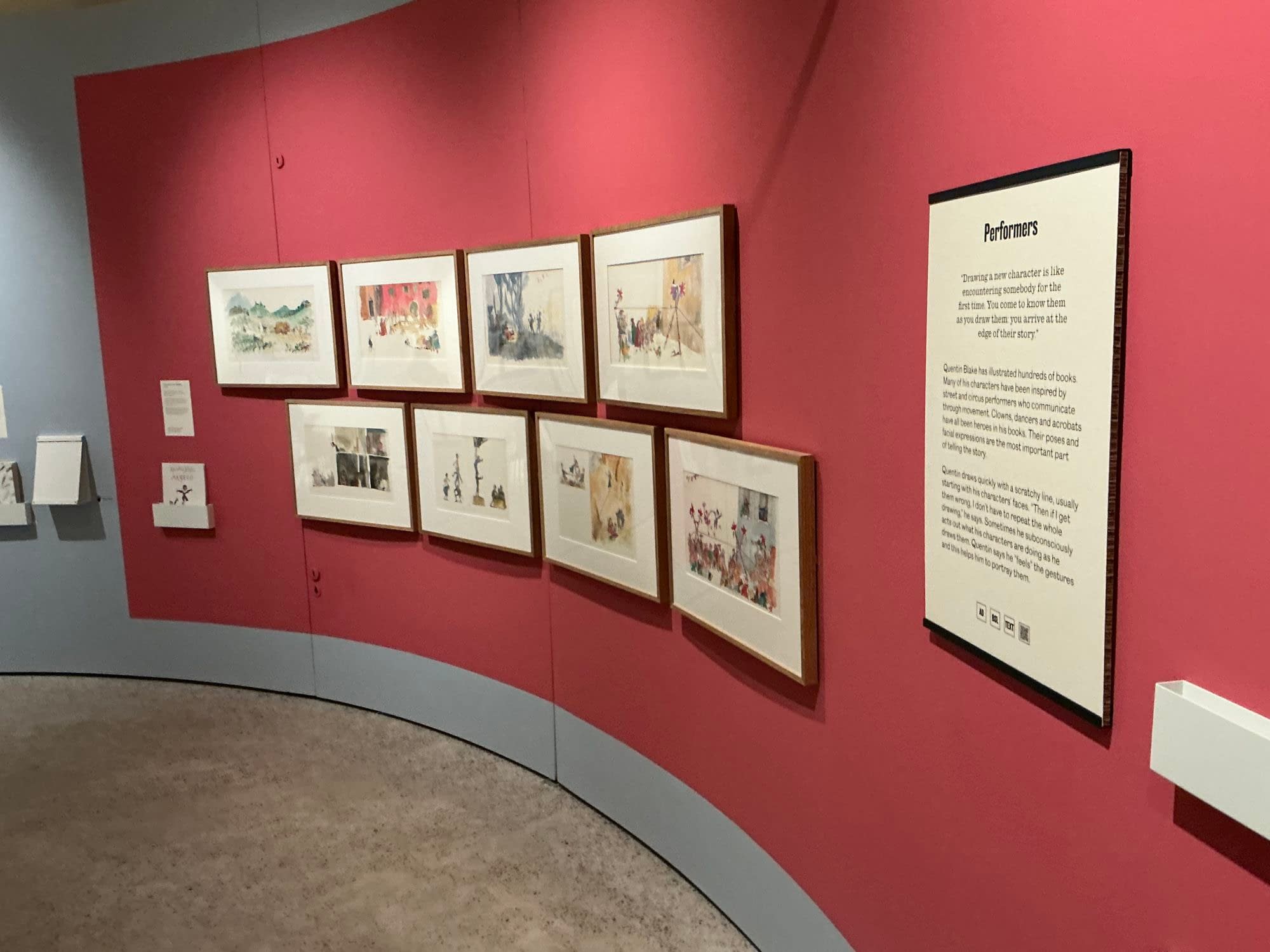 Walking Round The Quentin Blake Centre Of Illustration, Open In London