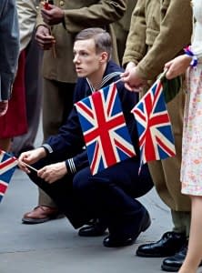 Captain America Films At Trafalgar Square