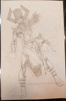 10 Galactus Silver Surfer Commission