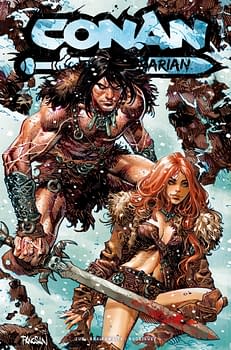 Cover image for CONAN BARBARIAN #13 SDCC EXC FOIL PANOSIAN (MR)