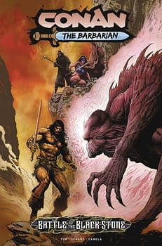 Cover image for CONAN BARBARIAN BATTLE BLACKSTONE #3 (OF 4) CVR A SHARP (MR)