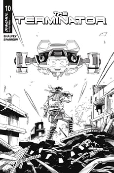 Cover image for TERMINATOR #10 CVR F 10 COPY INCV SHALVEY LINE ART