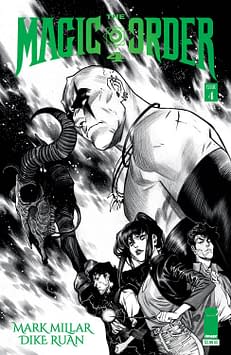 Cover image for MAGIC ORDER 4 #4 (OF 6) CVR B RUAN B&W (MR)