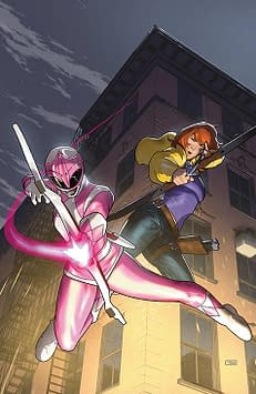 Cover image for MMPR TMNT II #5 (OF 5) CVR E CARDSTOCK VAR CLARKE