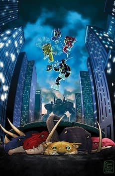 Cover image for MMPR TMNT II #5 (OF 5) CVR H 25 COPY INCV CARDSTOCK