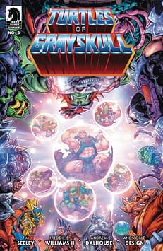 Cover image for MASTERS OF UNIVERSE TMNT TURTLES OF GRAYSKULL #3 CVR A WILLI