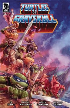 Cover image for MASTERS OF UNIVERSE TMNT TURTLES OF GRAYSKULL #4 CVR C PENIC