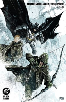 Batman, Green Arrow & The Question Vs A Billionaire by Gabriel Hardman