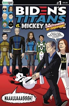 Cover image for BIDENS TITANS VS MICKEY MOUSE (UNAUTH) #1 CVR E E TICKET