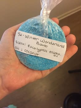 Nerd Home: Bathing in a Winter Wonderland Bath Bomb from Witchy Wash Bath Co.
