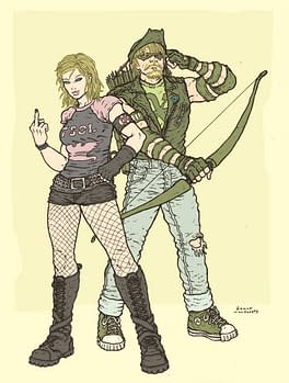 Black Canary and Green Arrow by Ramon Marcus Villalobos