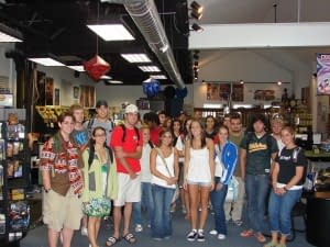 History of the Modern Comic Book students on their field-trip to 21st Century Comics and Games - the campus LCS