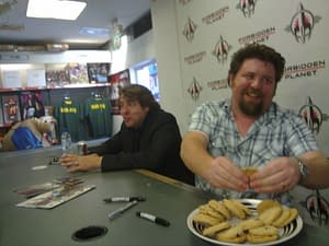 Jonathan Ross And Tommy Lee Edwards At Forbidden Planet