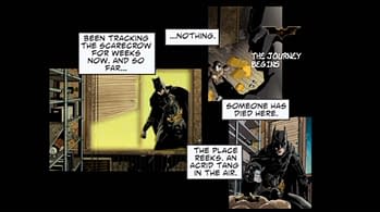 Batman Begins DVD Menu Comic 01 The Dark Knight