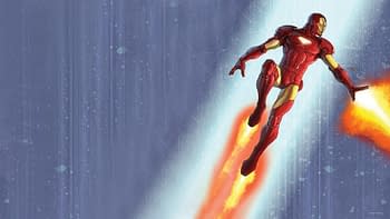 Iron Man virtual background for Zoom conferencing from Marvel Comics.