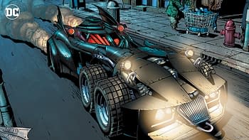 A Batmobile Zoom Background from DC Comics.