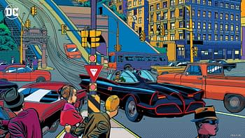 Batmobile '66 Zoom Background from DC Comics.
