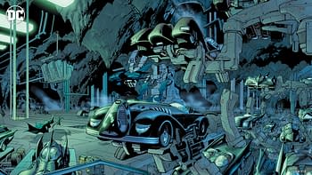 A Batmobile Zoom Background from DC Comics.