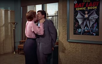 Batwoman inspiration, Artists and Models Original Art Scene, 1955.