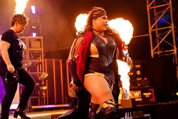 AEW Photo from Nyla Rose and The Bunny vs. Tay Conti and Hikaru Shida on AEW Dynamite 03/31/2021. Credit: All Elite WrestlingDynamite Photos for 4/1/21 - Find Your Next Zoom Background Here
