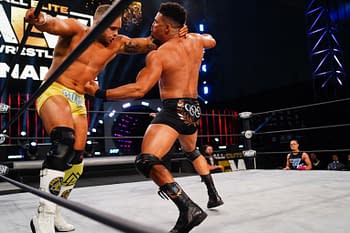 Photos from Anthony Ogogo vs. Austin Gunn on AEW Dynamite [Credit: All Elite Wrestling]
