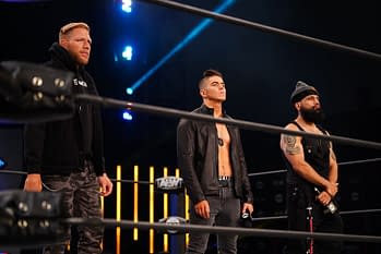 Photos from the Inner Circle's promo on AEW Dynamite [Credit: All Elite Wrestling]