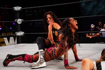 Photos from Serena Deeb vs. Red Velvet on AEW Dynamite [Credit: All Elite Wrestling]