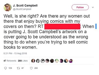 J. Scott Campbell, Women Readers, and Dogpiling on Critics