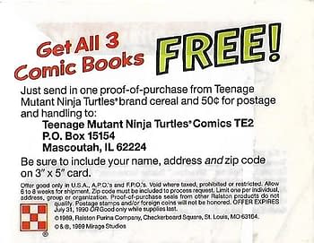 Promotional Offer For All Three Comics
