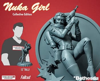 Fallout Nuka Cola Girl Gets New Gaming Heads Statue