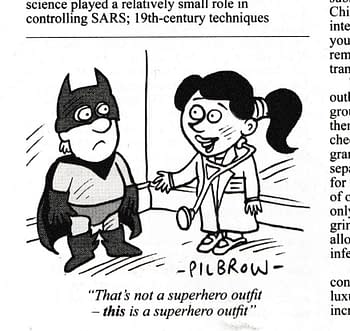 Batman cartoon by Pilbrow