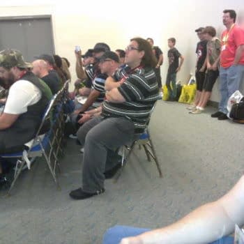 From The Back Of The Rob Kirkman Panel, With Simon Pegg And Nick Frost