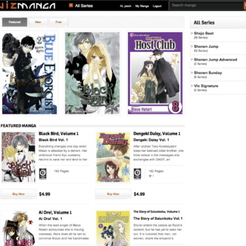 Now Viz Media Takes Their Manga On The Web