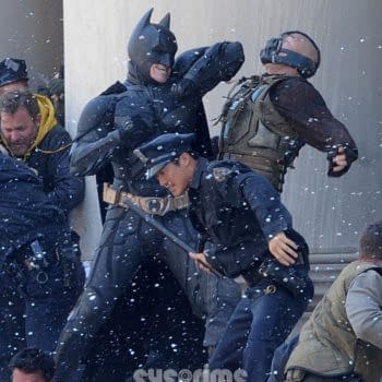 Batman vs Bane Fight Photos From The Set of The Dark Knight Rises