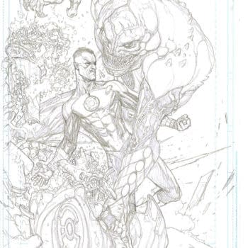 Page Fourteen In Pencils And Inks From Green Lantern #1