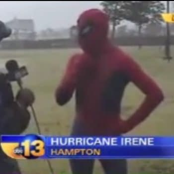 Spider-Man Vs Hurricane Irene On Virginia Beach