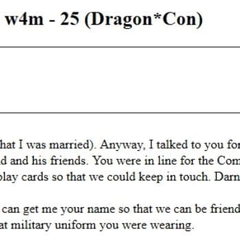 What Military Uniform Were You Wearing? – Missed Connections At Dragon*Con