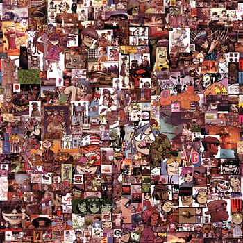 Ten Years Of Gorillaz Singles In One Jamie Hewlett Collage