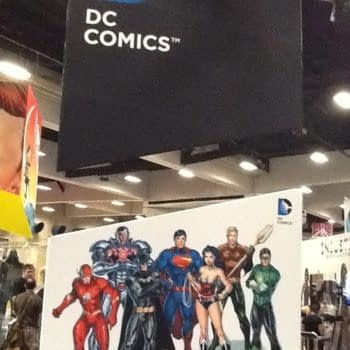First Look At The DC Comics Booth At San Diego Comic Con 2012
