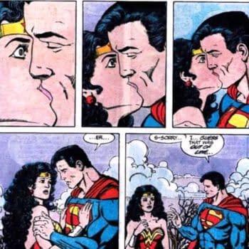 The Kisses Of Superman And Wonder Woman