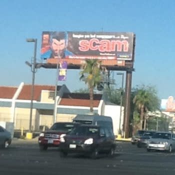 The 48 Foot Las Vegas Strip Billboard For A Comic Book