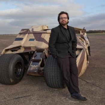 Going For A Spin In The Dark Knight Rises Tumbler And Interviewing FX Man Chris Corbould