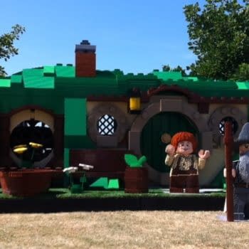 The Giant Lego Hobbits And Batman Of San Diego Comic Con